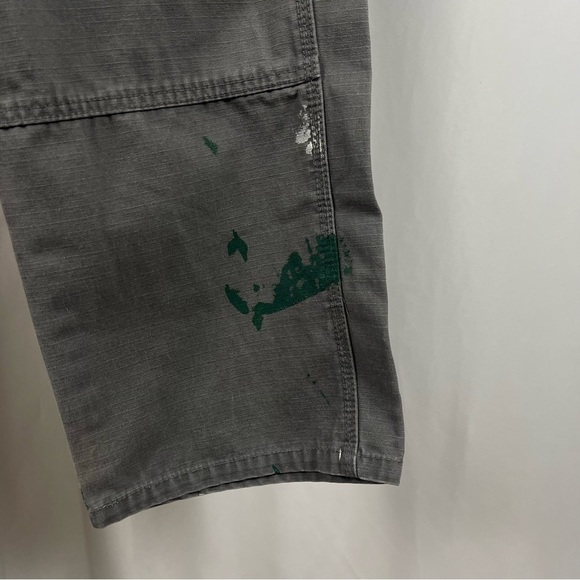 Craftsman 34x32 Painted Grunge Work Outdoor Painter Cargo Pants Jeans Baggy - Picture 3 of 11